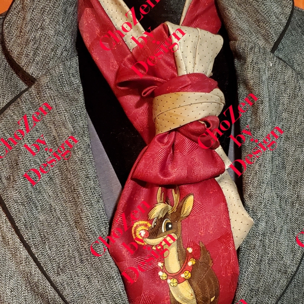 Christmas necktie scarf (All Fun and Games)